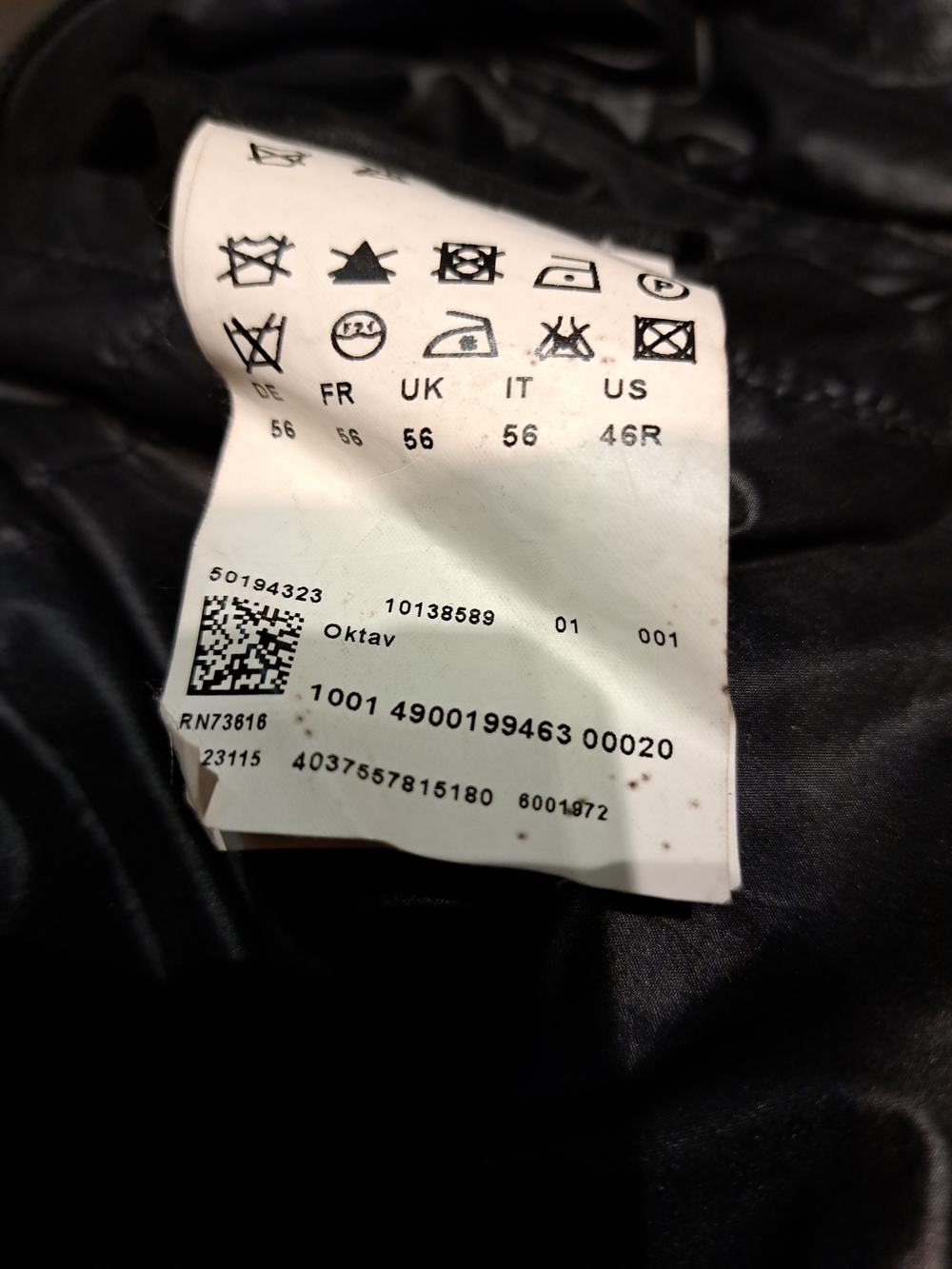 BOSS ORANGE Men's Black Quilted Puffer Jacket - Picture 6 of 6